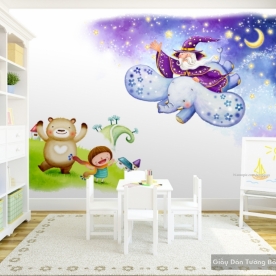 Kid024 3D children's room wallpaper