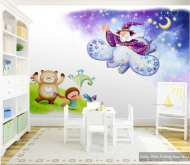 Kid024 3D children's room wallpaper