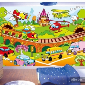 Kid035 3D children's room wallpaper