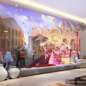 Kid039 3D children's room wallpaper