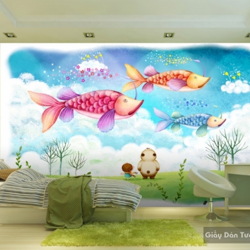 Kid041 3D children's room wallpaper