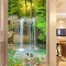 K250 waterfall double-sided glass decal sticker