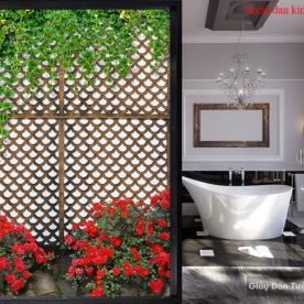 Decal glass stickers for bathroom k258