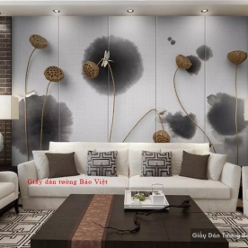 H134 lotus glass decal sticker