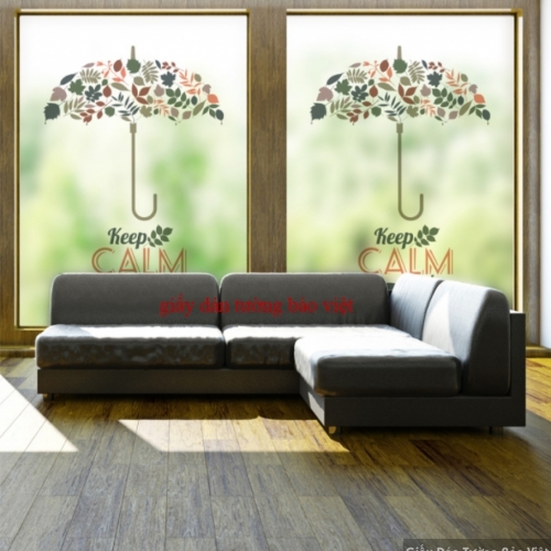 Decal frosted glass K030