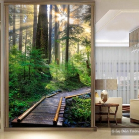 Decal glass 2-sided landscape k255