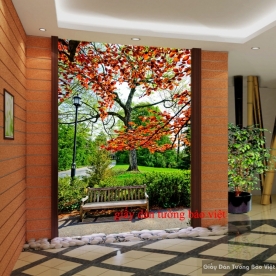 Decal glass landscape stickers Tr127