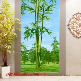 Bamboo glass decal sticker Tr131