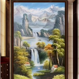 Painting glass 3d glass painting v076