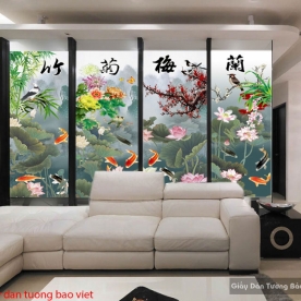 K203 four-season glass paintings