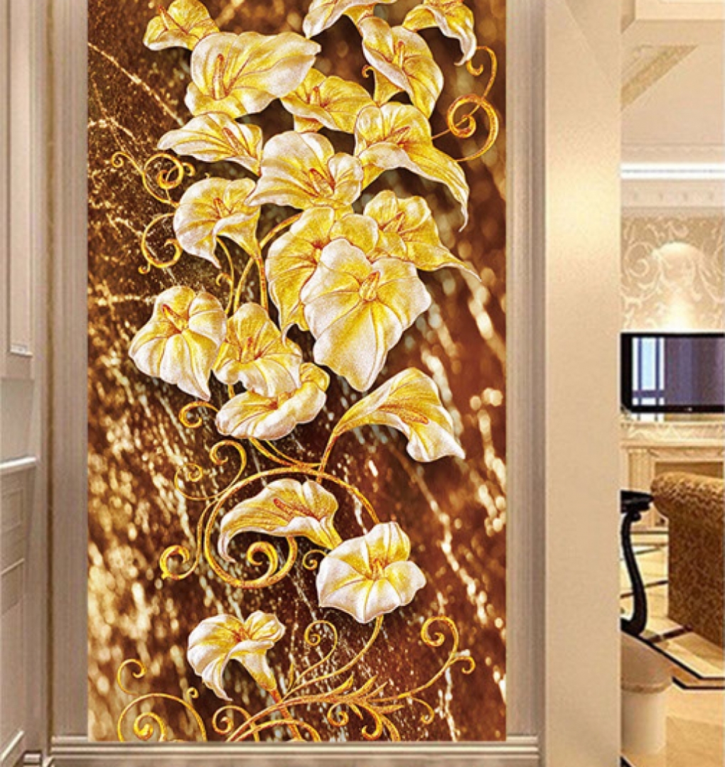 Double sided glass painting k232
