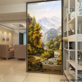 Glass picture painted glass v078