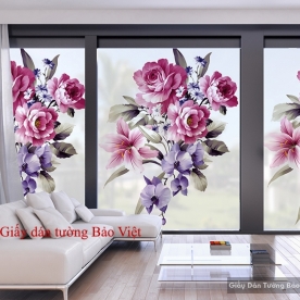 Painting glass peony K064