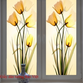 Tulip glass sticker K066