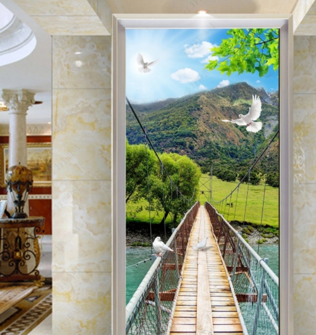 Painting glass walkway v028