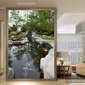 Landscape glass painting k143