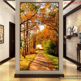 Landscape glass painting k173