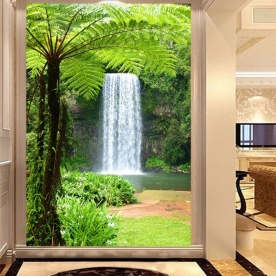 Painting glass waterfall k146