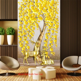 Feng shui double sided glass decal decal k280