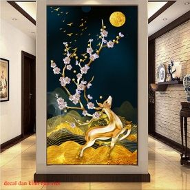 Decal glass sticker 3d k281