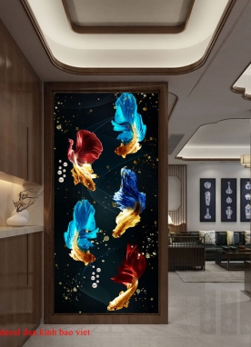 Decal glass 3d stickers k296