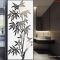 Decal glass frosted bamboo tree for bathroom art017