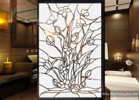 Art decal glass decal stickers for bathroom art002