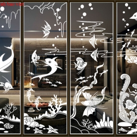 Decal stickers glass arts glasses031