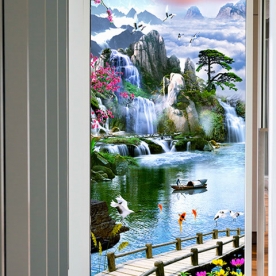 Feng shui decal glass stickers k264