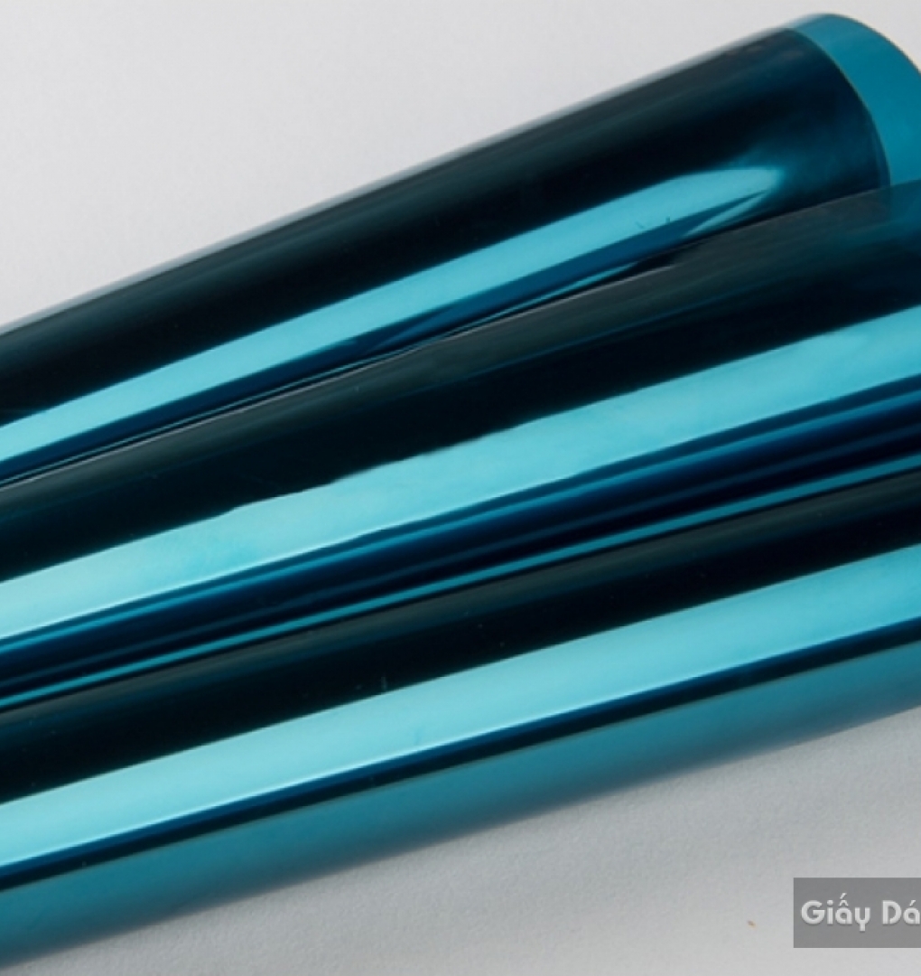Blue reflective glass film