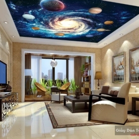Ceiling paintings 3d galaxy v205