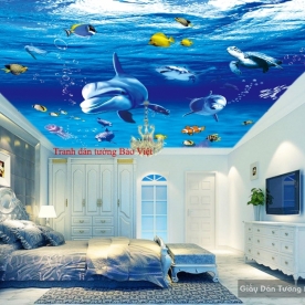 Paintings of ocean ceiling S117