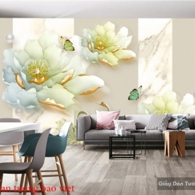 3D wall paintings of imitation pearl D208