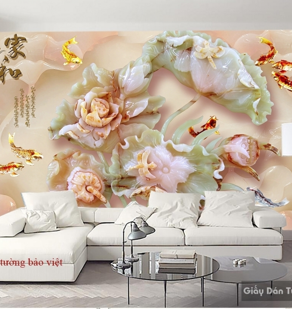 3D wall paintings of imitation pearl FL060