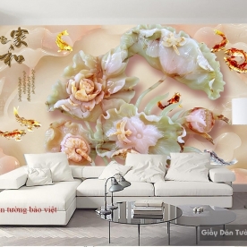 3D wall paintings of imitation pearl FL060