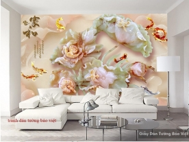 3D wall paintings of imitation pearl FL060