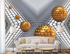 3D wall paintings of 3D sphere-05