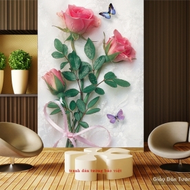 3D wall paintings of roses H147