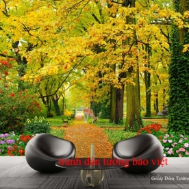 3D wall paintings of beautiful scenery Tr126