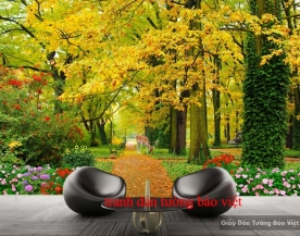 3D wall paintings of beautiful scenery Tr126