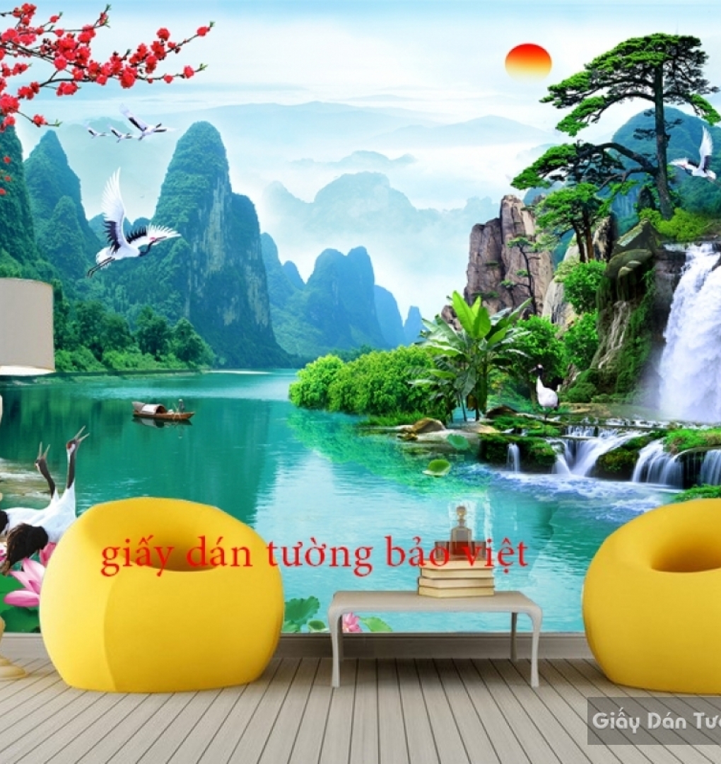 3D feng shui wall paintings FT015