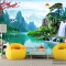 3D feng shui wall paintings FT015