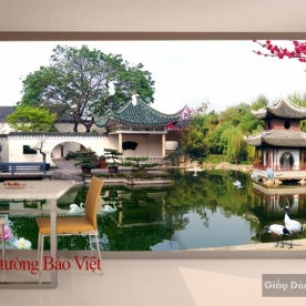 3D feng shui wall paintings FT054