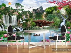 3D feng shui wall paintings FT075