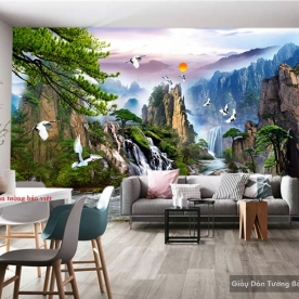 3D feng shui wall paintings FT076