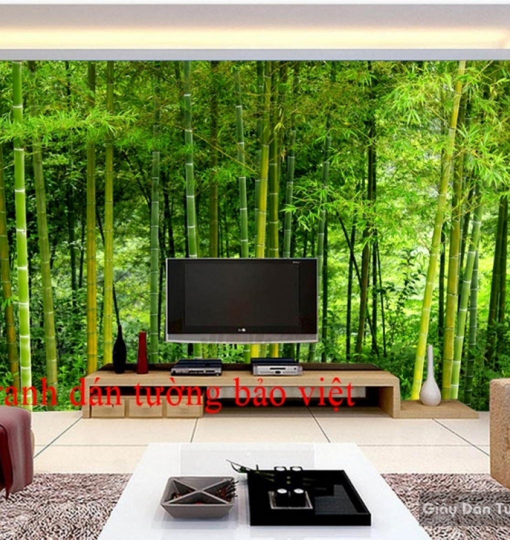 3D wall paintings of bamboo forest Tr077