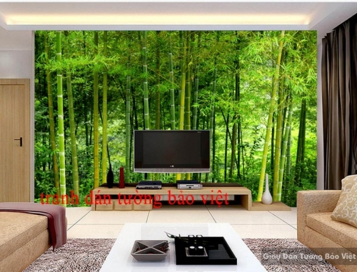 3D wall paintings of bamboo forest Tr077 | Bao Viet wall paintings