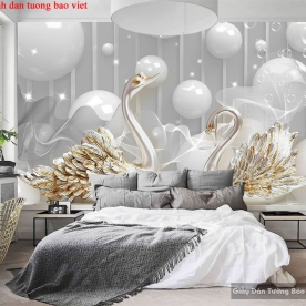 3d wall paintings imitation pearl fl159