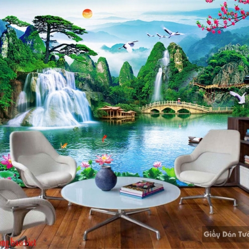 Feng shui 3d wall paintings ft090
