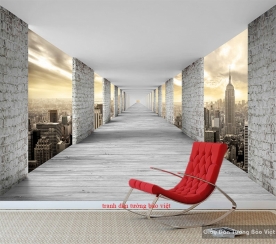 Wall paintings of 3D-073 city